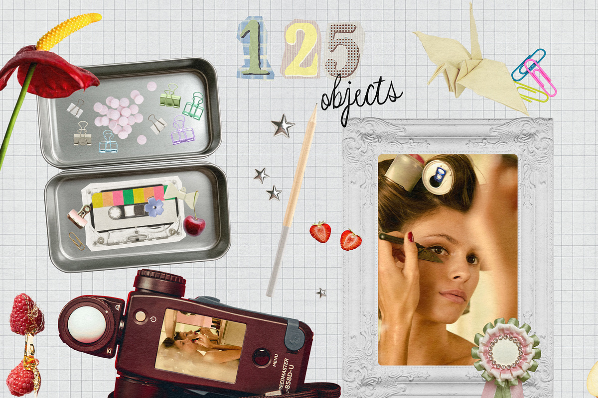 Say It Softly: Scrapbook Collage Kit, an Object Graphic by Purple (Photo 3 of 15)