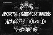 Mephisto – A True Black Metal Font, a Blackletter Font by Ardana Creative (Thumbnail 10 of 11)