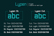 Lypen font family, a Sans Serif Font by vlad.berla (Thumbnail 4 of 7)