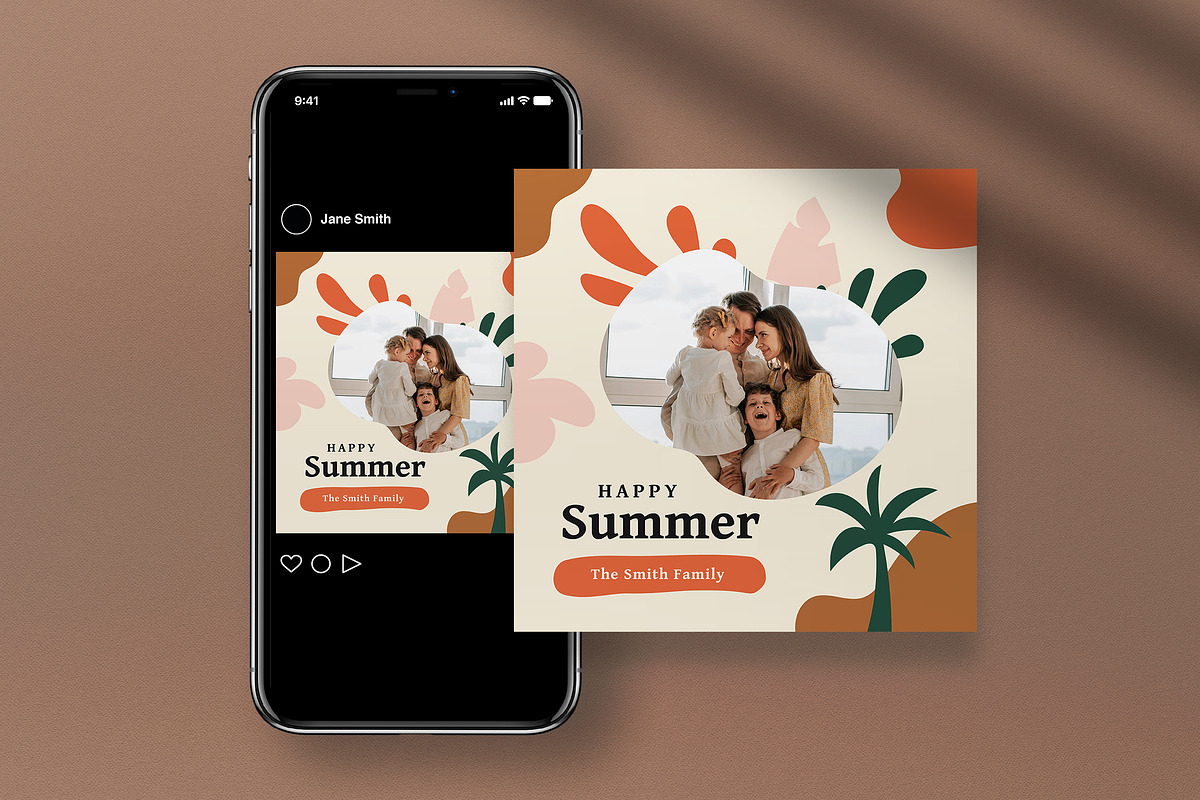 Summer Greeting Card, a Card Template by graphicook (Photo 4 of 4)