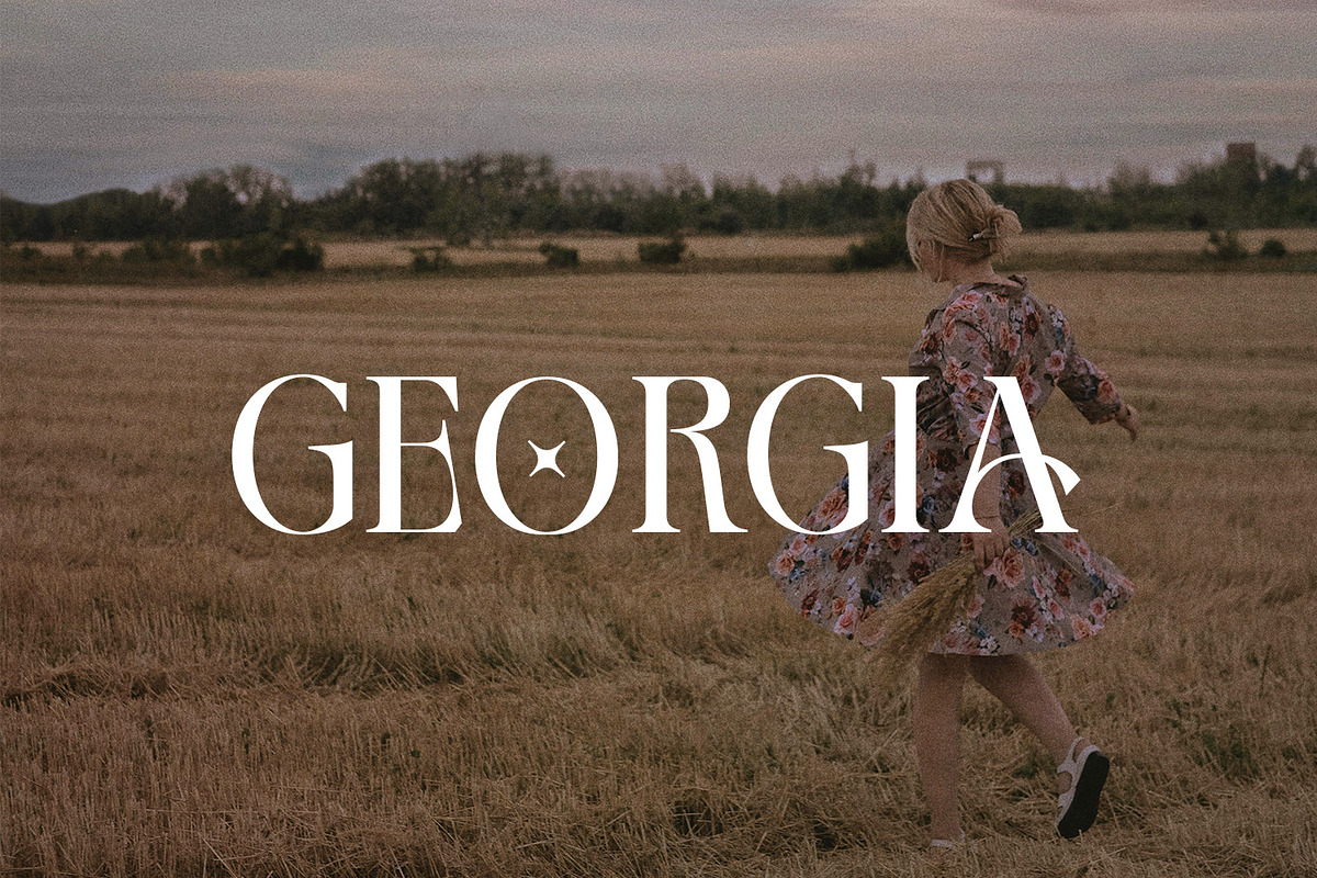 Georgia Decorative Typeface, a Serif Font by Foxtype (Photo 1 of 8)