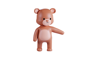 3D Pack Cute Animal Bear