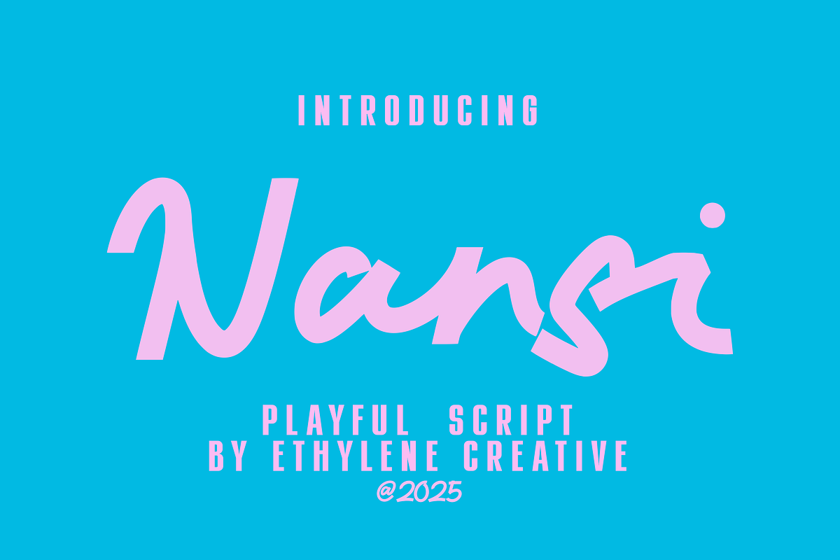 Nansi, a Script Font by ethylene.creative (Photo 1 of 9)