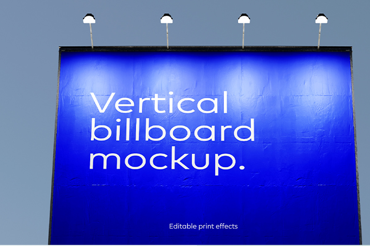 Vertical Billboard Mockup ST02, an Advertising Mockup by Croma Studio (Photo 2 of 4)