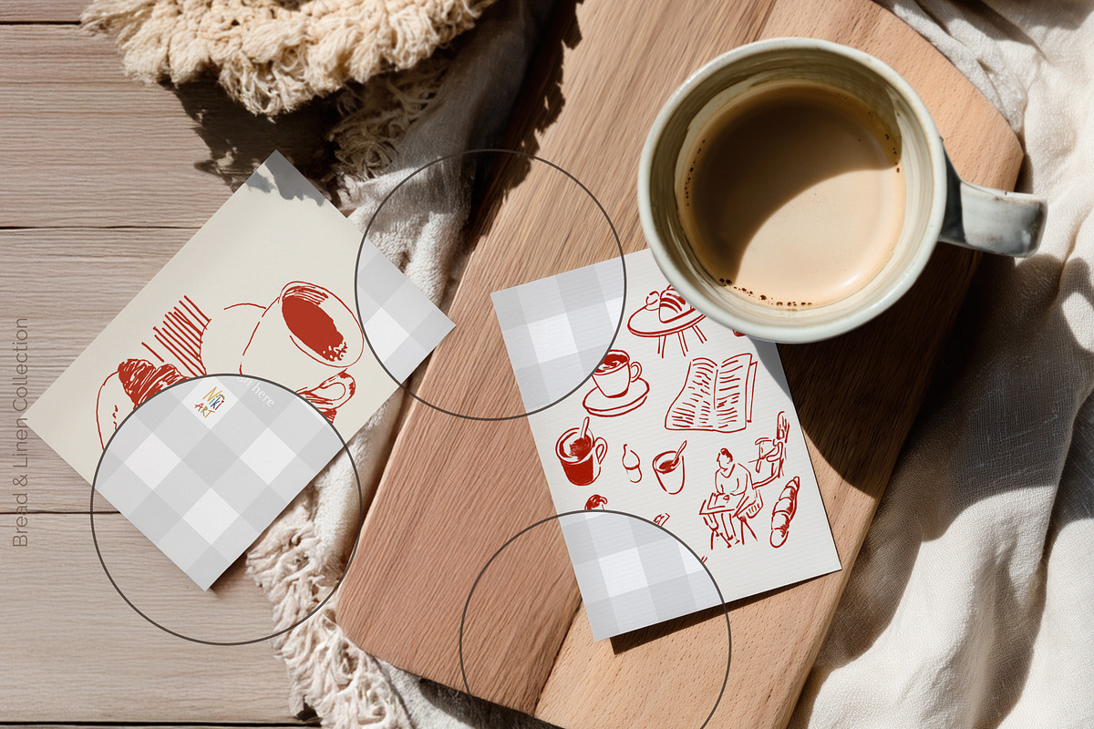 Bread & Linen – Card & Frame Mockups, a Household Mockup by NikiArts (Photo 11 of 12)