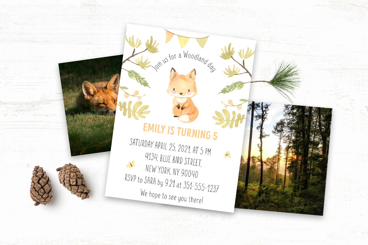 FOX watercolor clipart. Woodland, an Animal Illustration by OlliArtDesign (Photo 3 of 6)