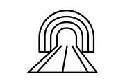 Tunnel Line Icon, an Outline Icon by Pexelpy (Thumbnail 2 of 2)