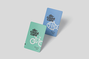 Portrait Discount Card Mockups