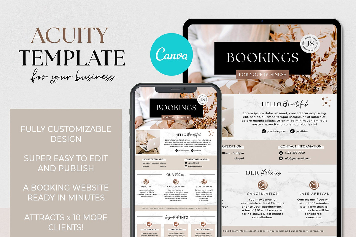 Acuity scheduling template, a Websites & App Template by SwitzerShop (Photo 1 of 6)