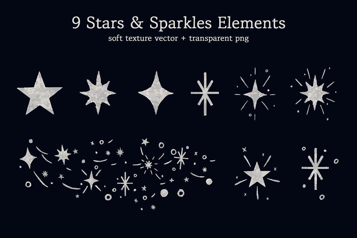 Stardust Celestial Illustration Set, a Texture Illustration by Dawnside Graphic (Photo 6 of 12)