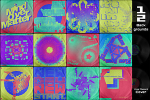 12 Digital Typography Backgrounds, a Graphic by 159room.studio