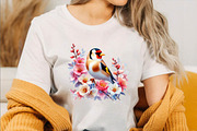 Spring American Goldfinch Bird Subli, an Illustration by SVGArt (Thumbnail 2 of 7)