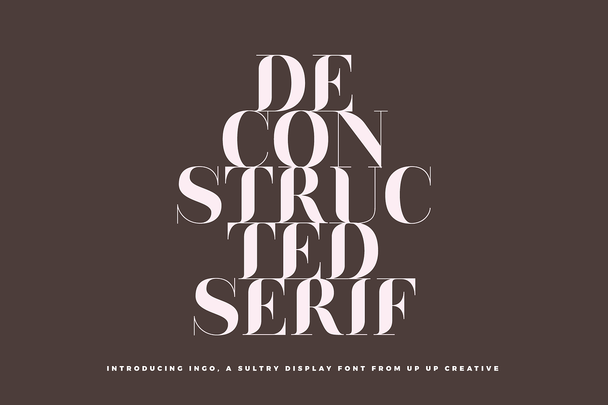 Ingo Display Font, a Sans Serif Font by Up Up Creative (Photo 4 of 10)