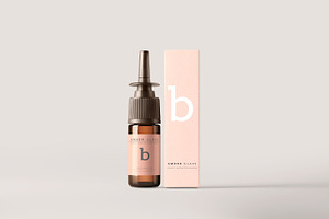 Nasal Spray Bottle Mockups