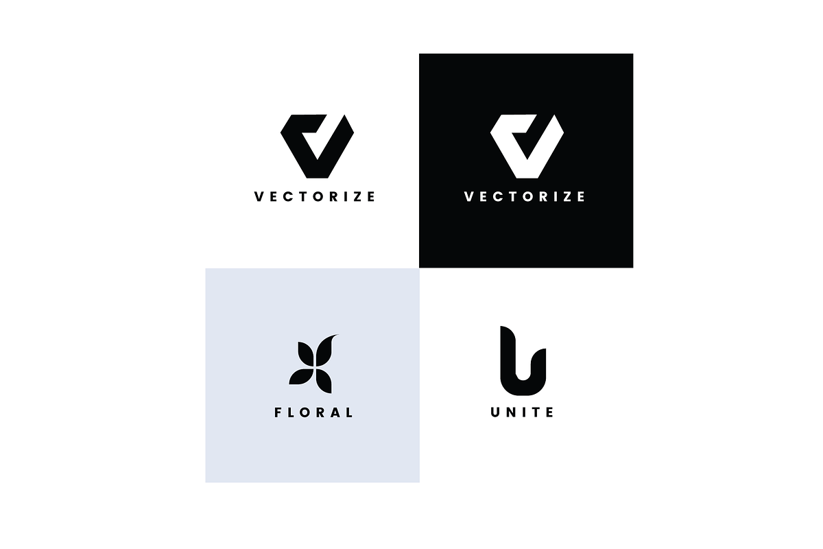 Minimal brand logo (vector), a Graphic by Pixelstudio