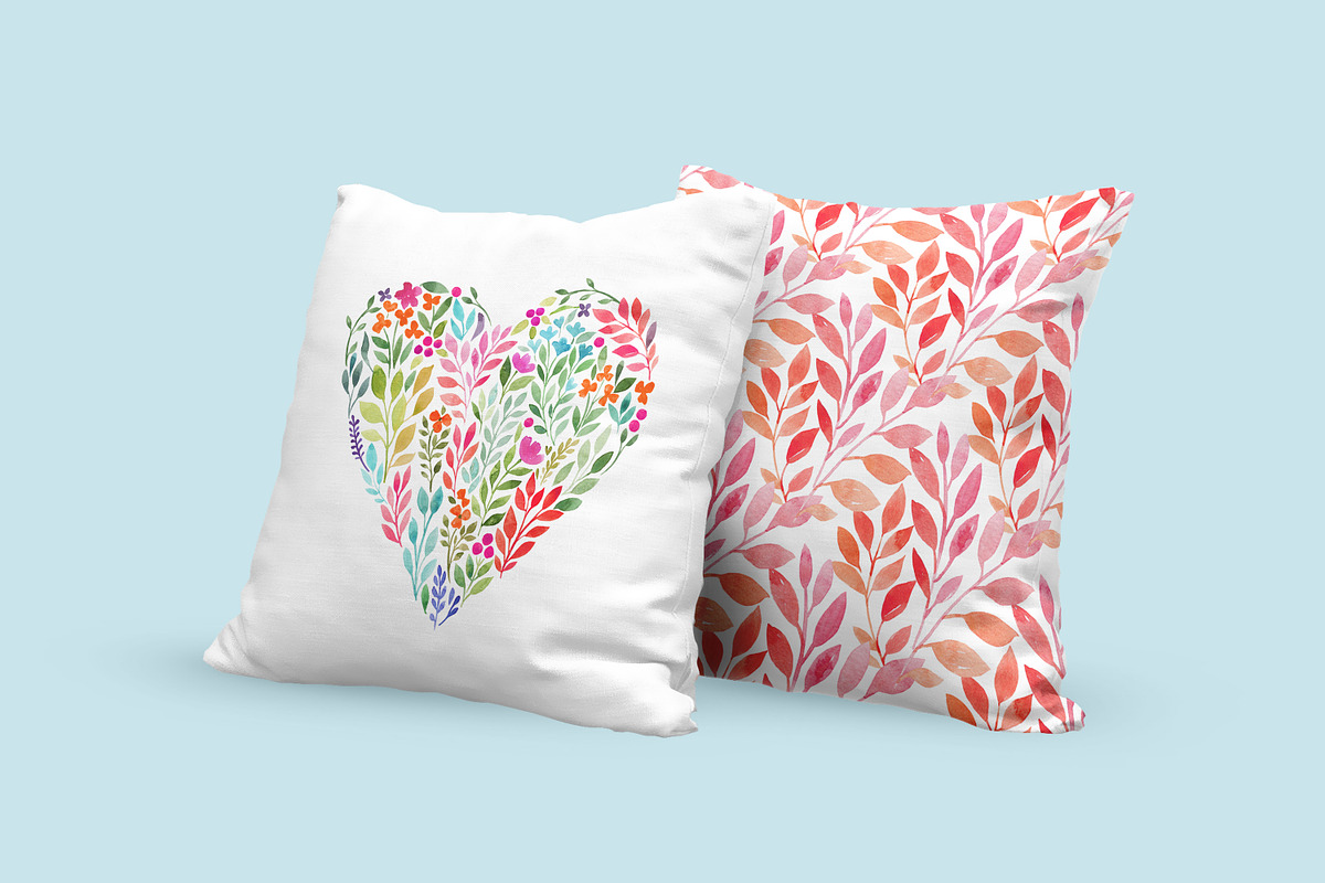 Watercolor Floral Prints&Patterns, a Decorative Illustration by Katerina Osa (Photo 4 of 9)