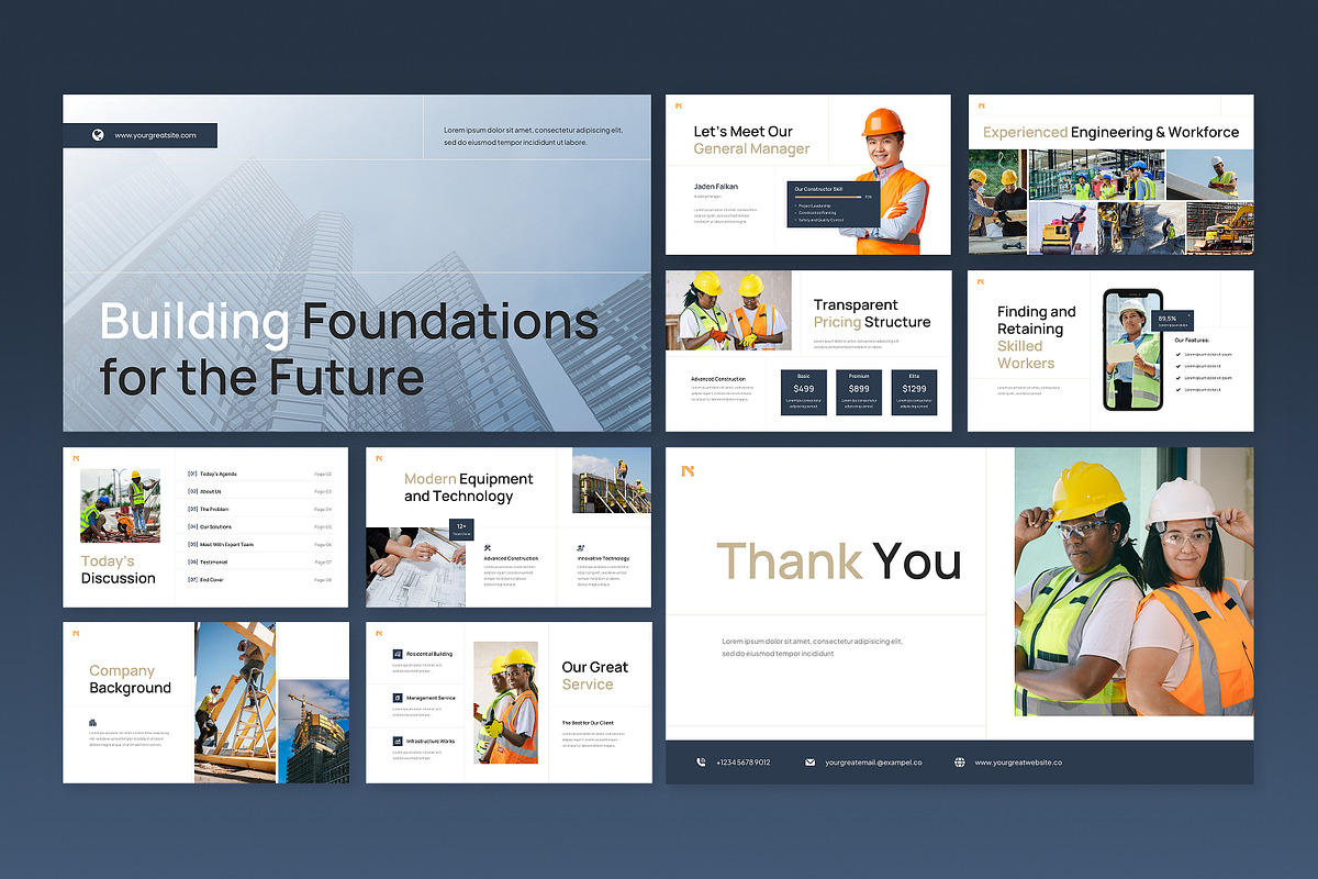 Construction Company Slides, a Presentation Template by Antstheme (Photo 3 of 4)
