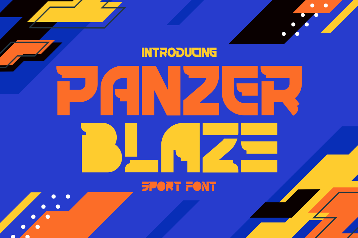 Panzer Blaze Sport Font, a Font by PutraCetol Studio (Photo 1 of 5)