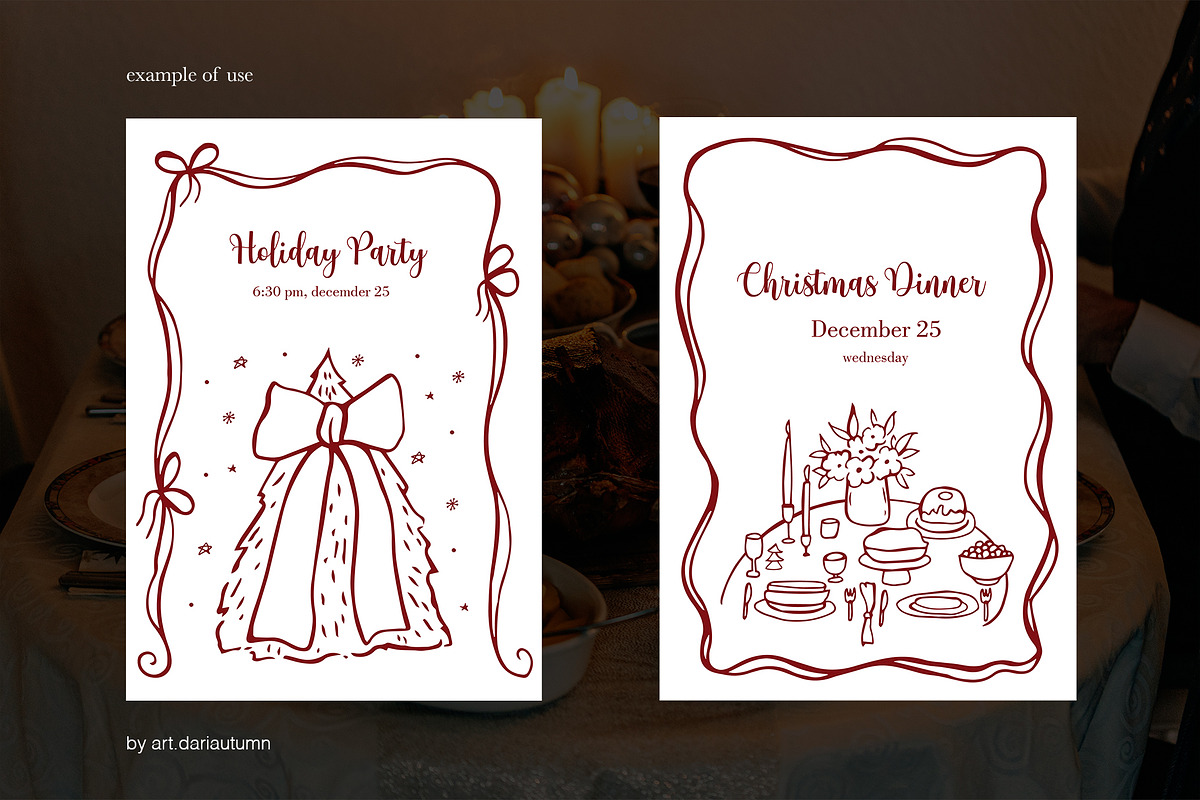 Whimsical Christmas Illustration Set, a Seasonal Illustration by Art Dari Autumn (Photo 15 of 16)