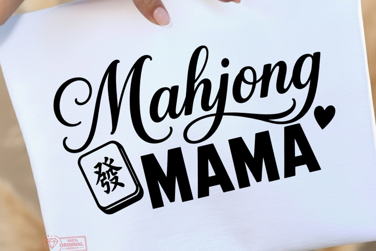 Mahjong Phrases PNG Bundle, a Work Illustration by Tanya Kart (Photo 3 of 9)