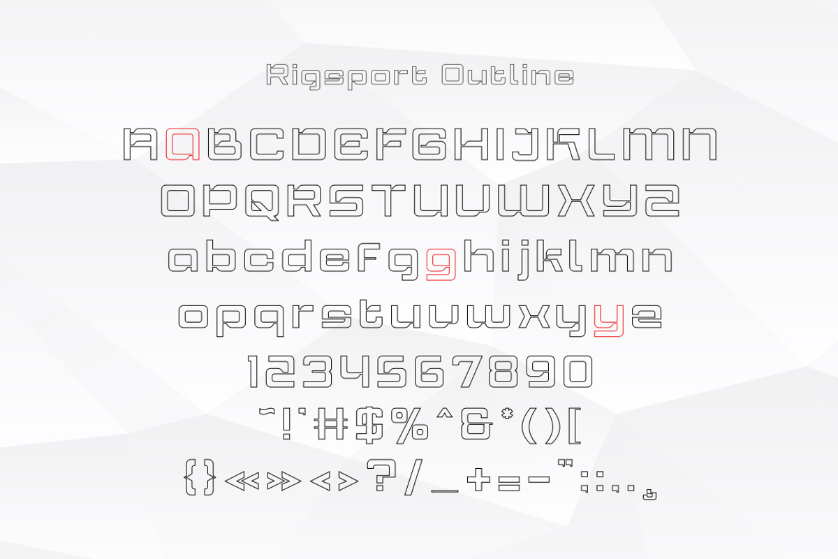 Rigsport – Sporty Futuristic Font, a Sans Serif Font by Sronstudio (Photo 17 of 18)