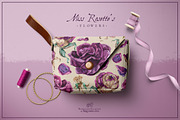 Purple Roses - Watercolour Clipart, a Decorative Illustration by Aquarellina (Thumbnail 8 of 14)