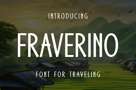 Fraverino - Travel Font