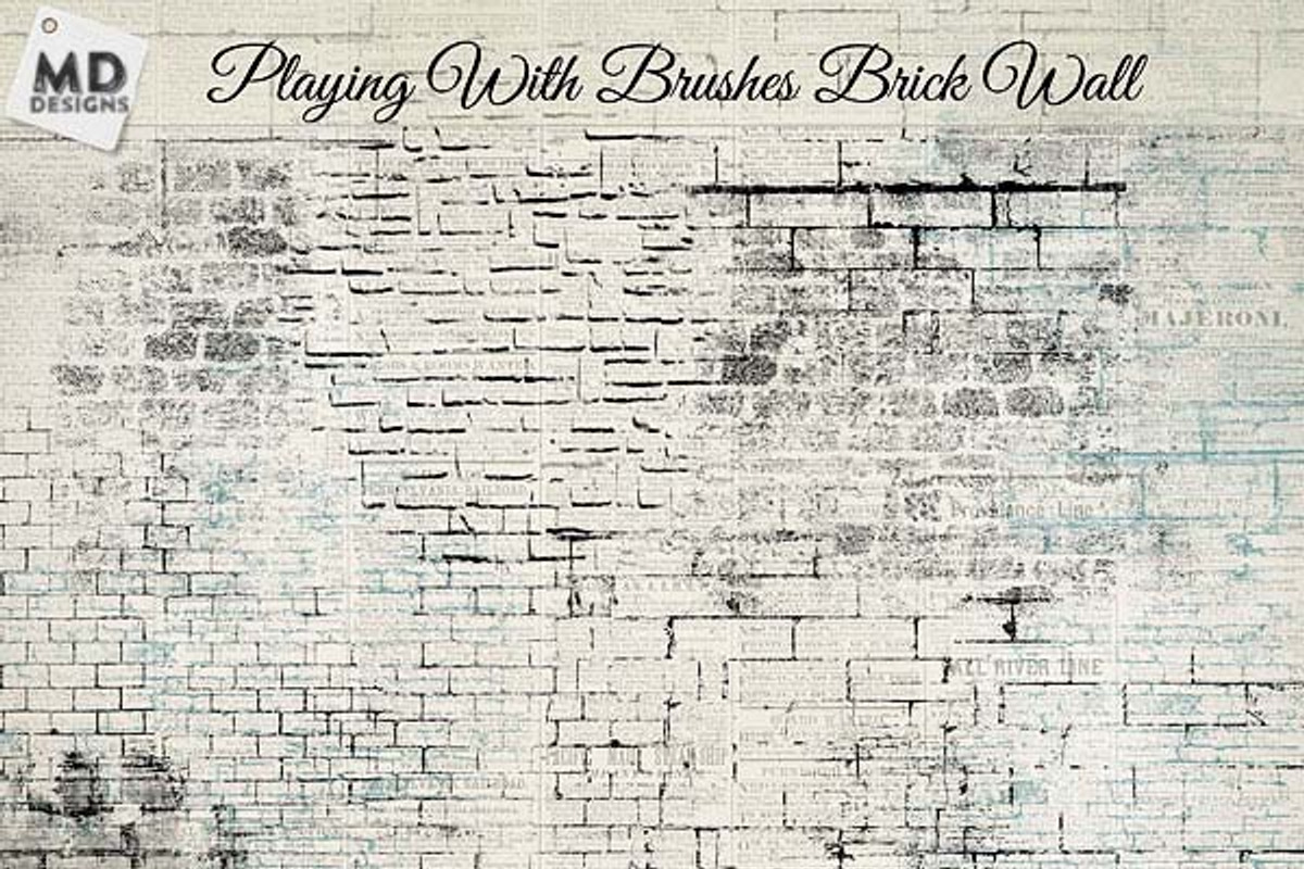 Brick Walls Brushes, a Brush Add-On by Vintage Style Designs (Photo 1 of 2)