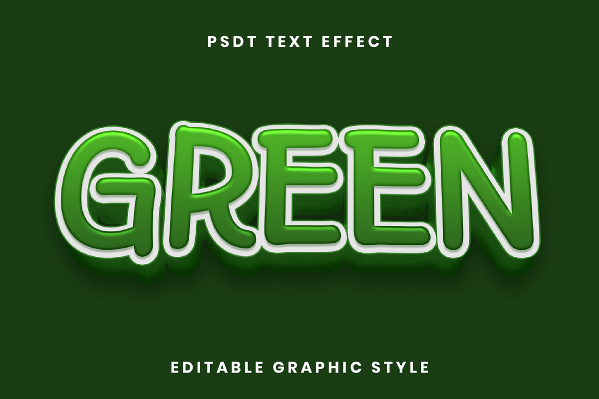 Glow Outline Bold Text Effect