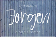 Jorgen Font, a Script Font by SophieSaxo (Thumbnail 1 of 8)
