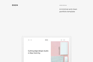 DSGN - Portfolio PSD Template