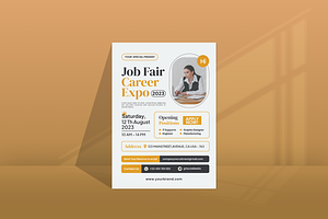 Job Fair Flyer, a Flyer Template by SquidPixey