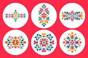 Mexican Folk Art Floral Elements, an Object Graphic by Pattern Whimsy (Thumbnail 5 of 6)