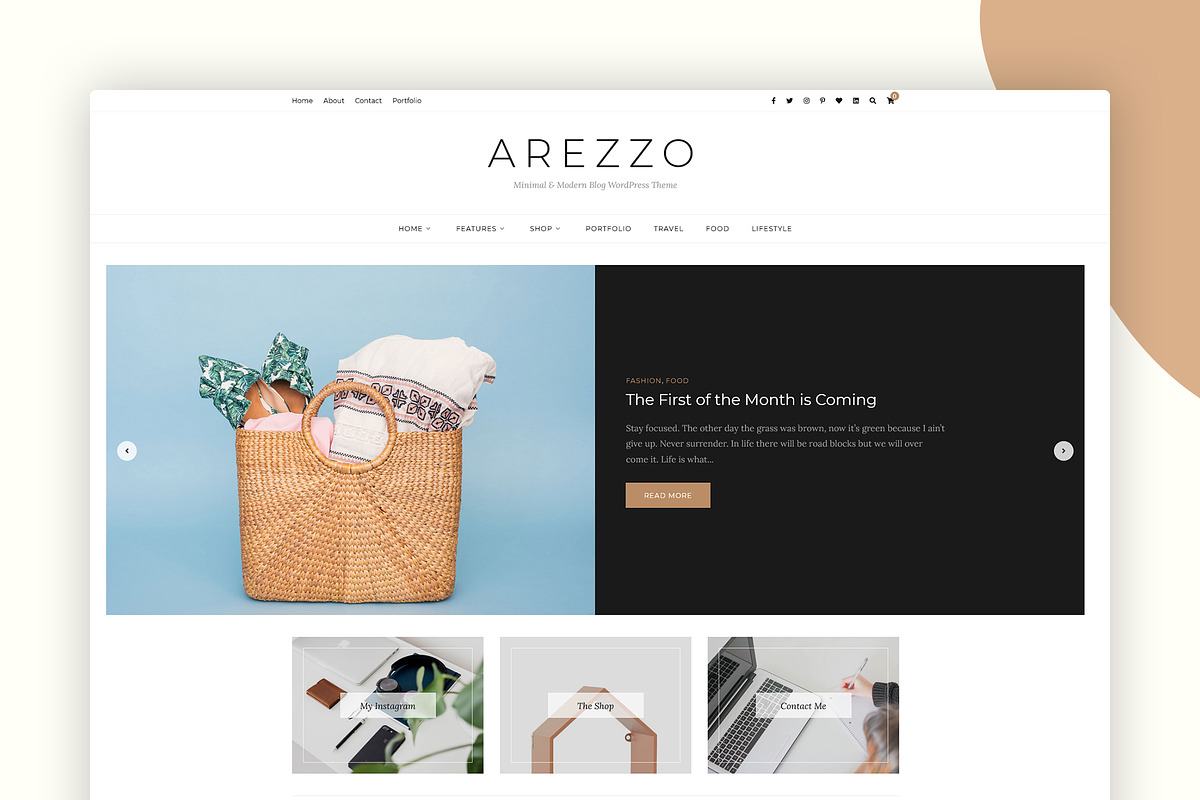 Minimal and Modern WordPress Theme, a WordPress Template by AZ-Theme