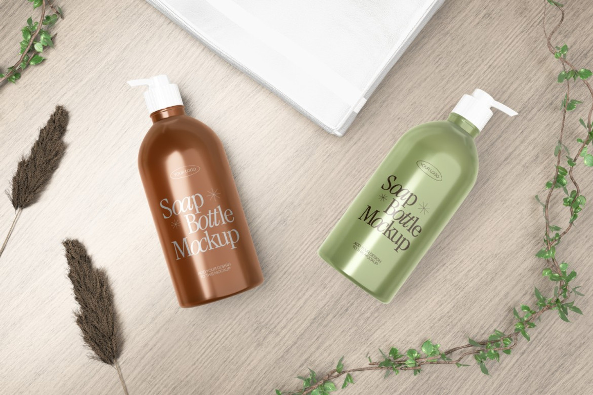 Soap Bottle Mockup, a Packaging Mockup by graphicook (Photo 4 of 4)