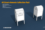 40 Street elements Collection Pack, an Architecture 3D Model by multimedia4ds (Thumbnail 67 of 70)
