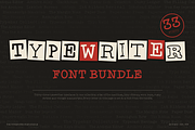 Typewriter Font Bundle – 33 Fonts!, a Slab Serif Font by HipFonts (Thumbnail 1 of 26)