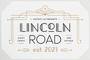 Lincoln Road Font Collection, a Sans Serif Font by DISTRICT 62 STUDIO (Thumbnail 1 of 17)