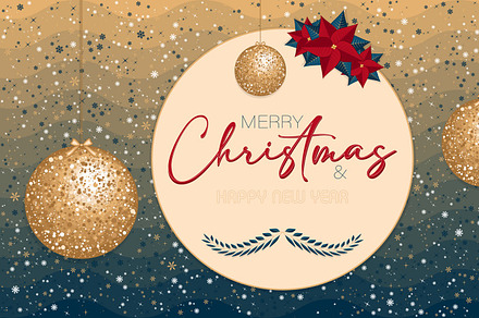 Merry Christmas greeting card