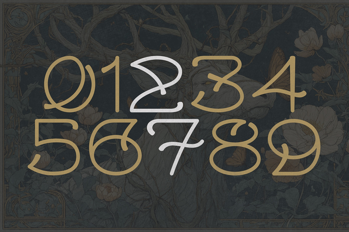 Typobelle - Art Nouveau Typeface, a Serif Font by HipFonts (Photo 8 of 9)