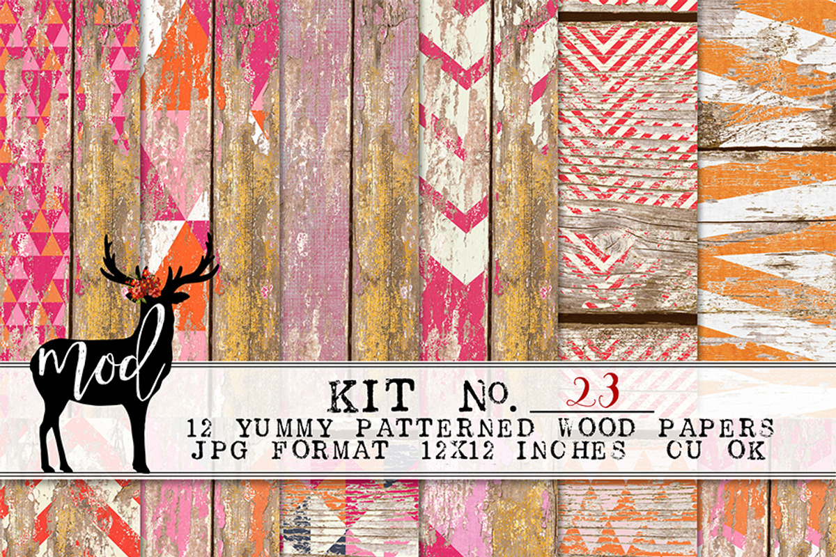 Background Paper Kit 23, a Pattern Graphic by Mod Paperie (Photo 1 of 2)