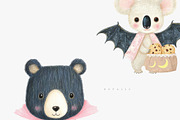 Watercolor Halloween Animal Clipart, an Illustration by Pati Paints (Thumbnail 4 of 8)