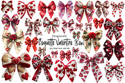 Coquette Valentine Bow Clipart Bundl, an Illustration by Designworld (Thumbnail 1 of 8)