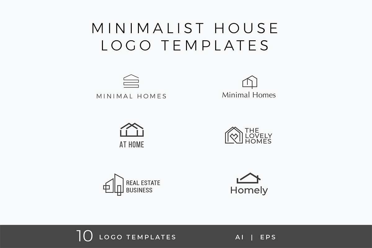 Minimalist House Logo Icons, a Branding & Logo Template by Vanem Studio (Photo 3 of 7)
