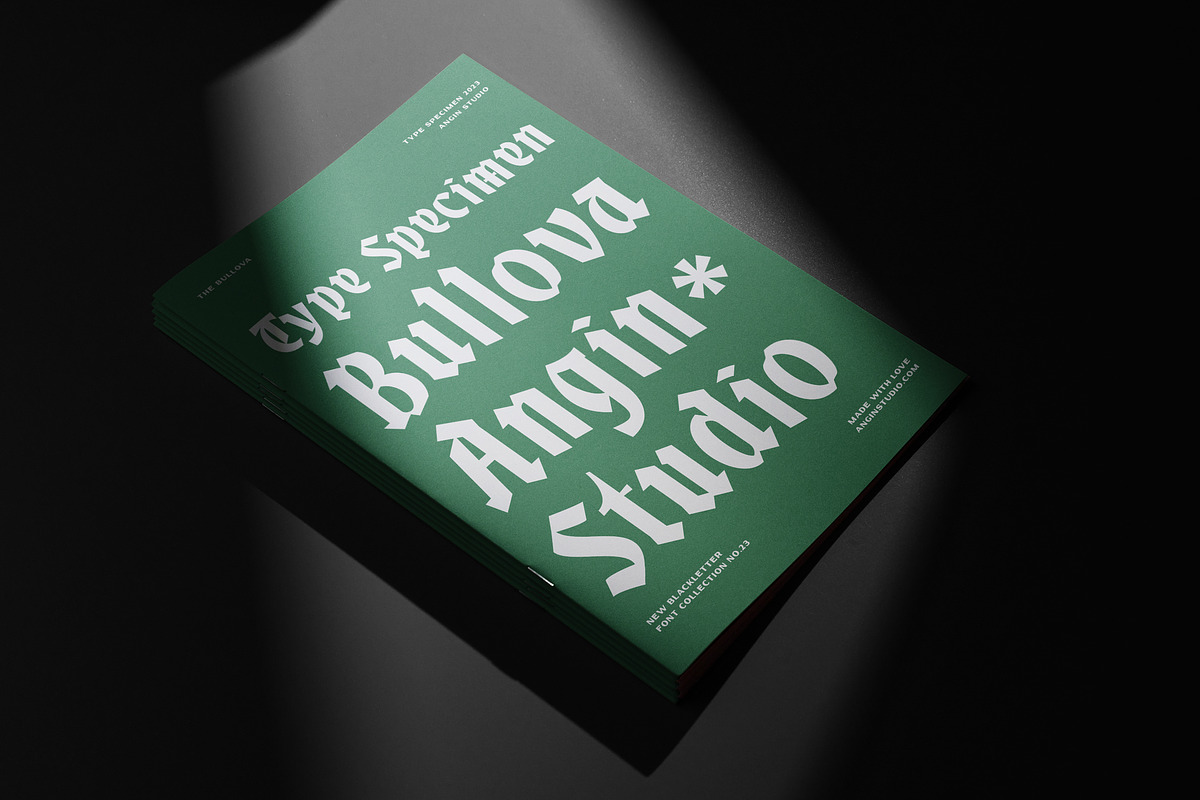 The Bullova Blackletter Fonts, a Blackletter Font by Angin Studio (Photo 15 of 18)