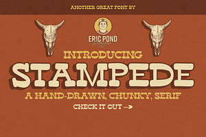 Stampede - Hand-drawn, Chunky Serif