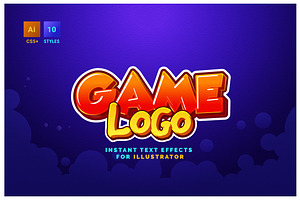 Game Logo Effect For Illustrator