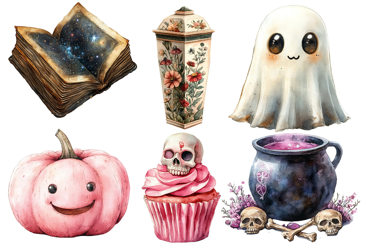 Whimsical Halloween Clipart Sublimat, an Illustration by Designworld (Photo 2 of 6)