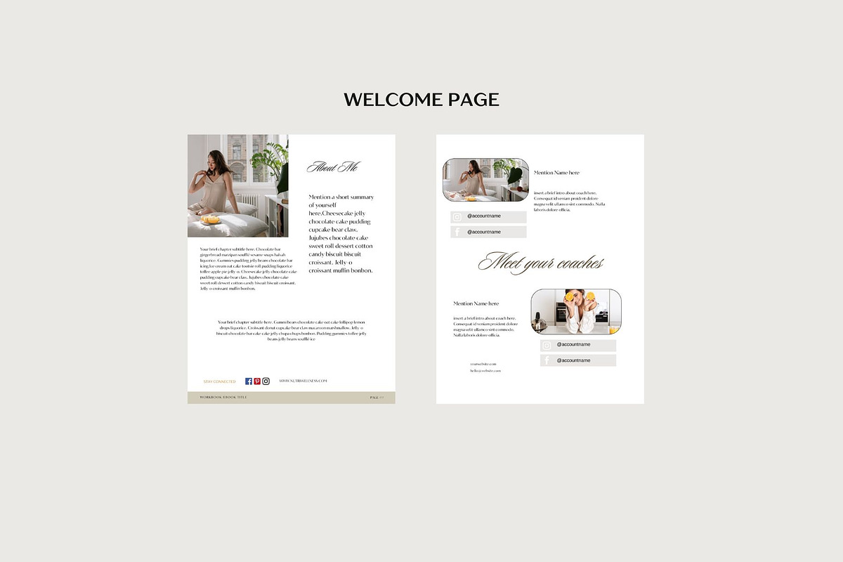 Nutrition coach ebook template /2, a Magazine Template by Deepa Template Studio (Photo 5 of 14)