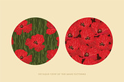 Painted Floral Patterns - The Poppy, a Pattern Graphic by Euonia Meraki (Thumbnail 2 of 10)